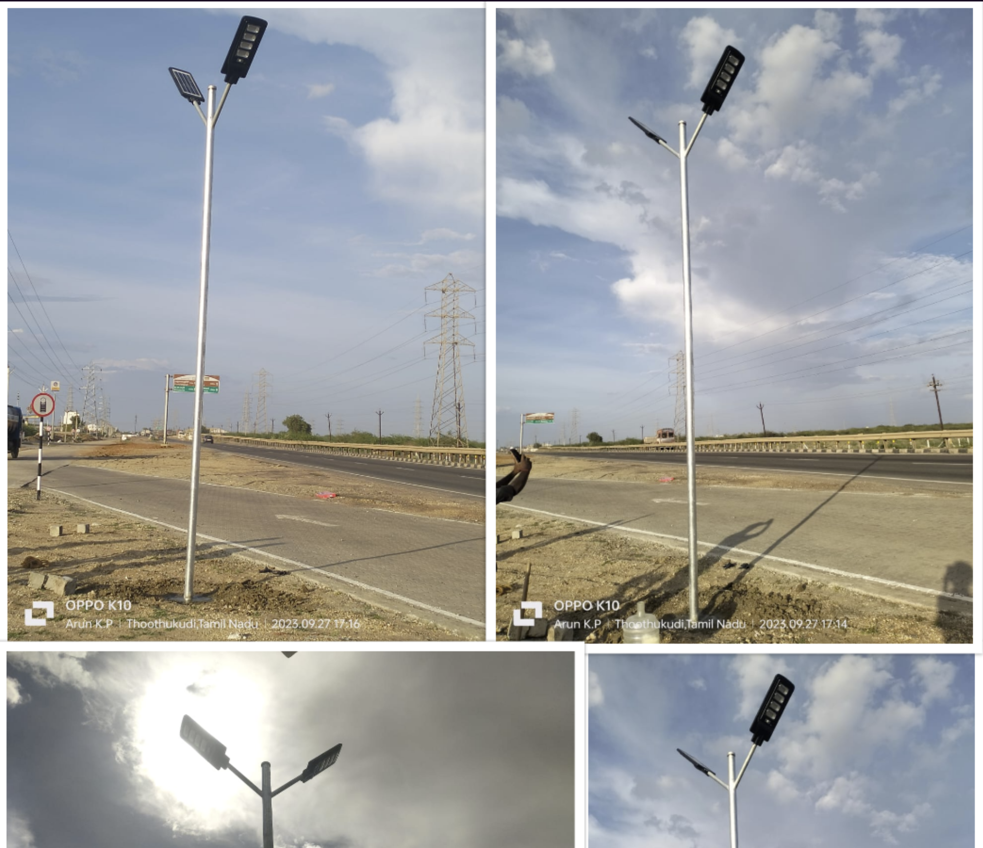 Street Lights in Fuel Station at Thoothukudi